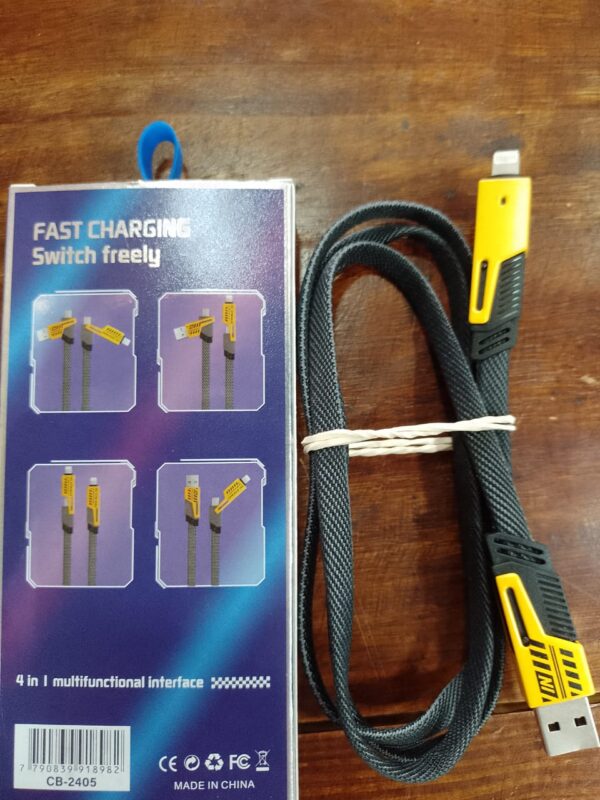 CABLE USB MALLADO 4 EN 1 - Imagen 4