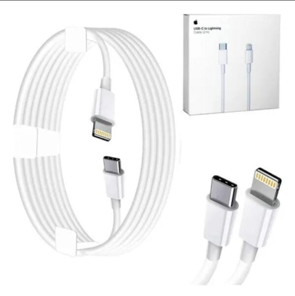CABLE IPHONE USB-C LIGHTNING 2 MTS