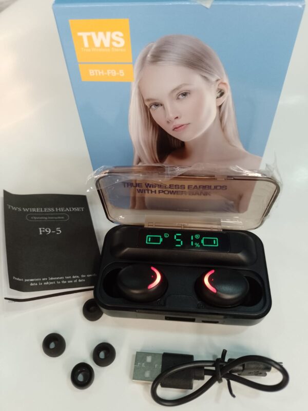AURICULARES INALAMBRICOS TWS True BTH-F9-5