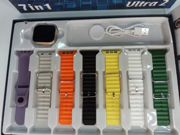 COMBO RELOJ SMARTWATCH 2 ULTRA + 7 MALLAS - Imagen 2