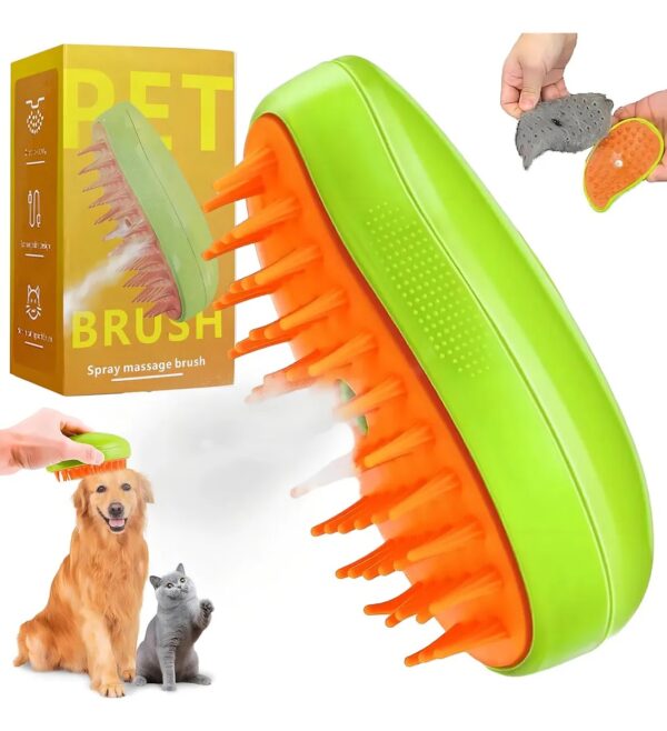 CEPILLO DE VAPOR  MASAJEADOR, PEINE PARA MASCOTAS