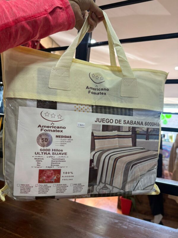 JUEGO DE SABANAS 6000 HILOS DE 2 PLAZAS