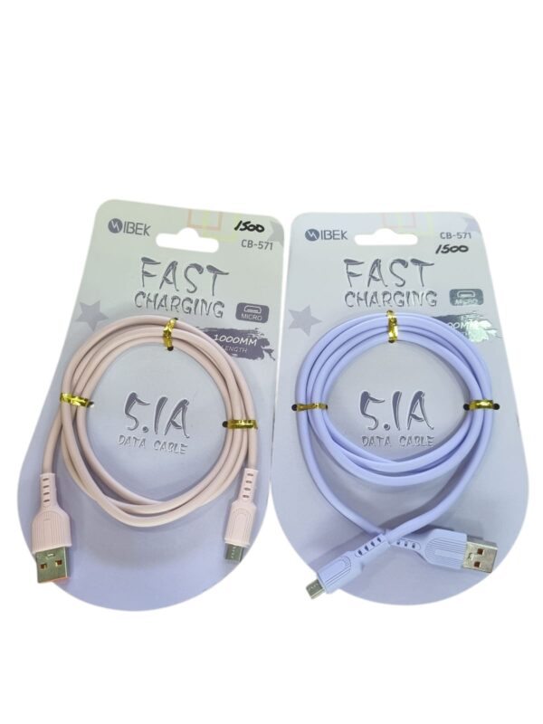 CABLE ENGOMADO USB V8 MICRO USB 1M CB-571 IBEK 5.1A