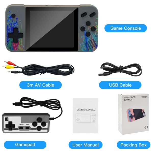 CONSOLA GAME BOX POWER DE JUEGOS PORTATIL G4 - Imagen 3