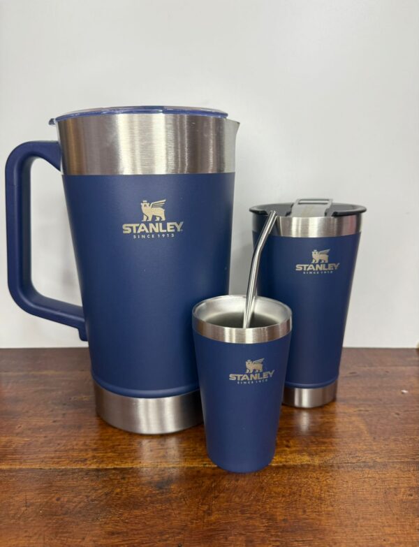 JARRA DE ACERO TERERE 2 L + 2 VASOS + BOMBILLA - Imagen 6