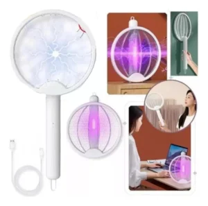 RAQUETA MATA MOSQUITOS USB RECARGABLE