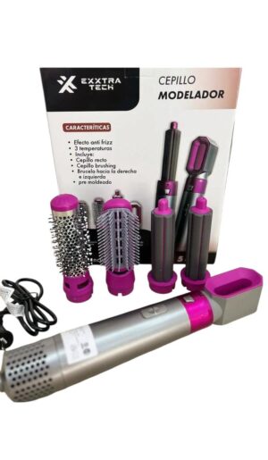 SET CEPILLO MODELADOR 5 EN 1 ACCESORIOS