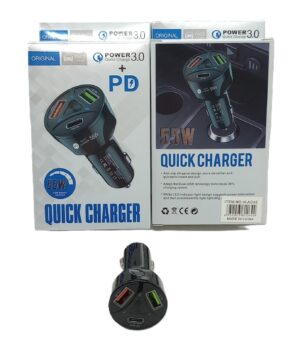 CARG. DE AUTO 12V TC - USB C.