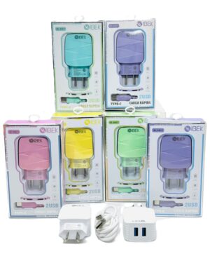CARGADOR 4.8A TIPO C COLORES IBEK
