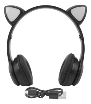 AURICULAR P47M GATITO C/LED NEGRO