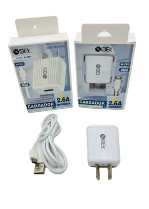 CARGADOR 2.6A V8 MICRO