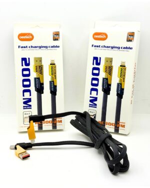 CABLE 2M MALLADO 2 TC + IPHONE