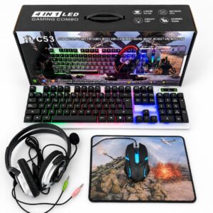 COMBO GAMER TECLADO + MOUSE + AURIC + PAD