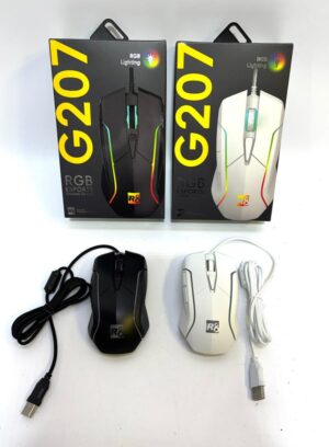 MOUSE GAMER RGB C/CABLE MALLADO
