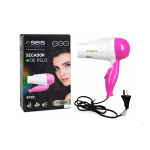 SECADOR DE PELO PLEGABLE 1500W "SEIS"